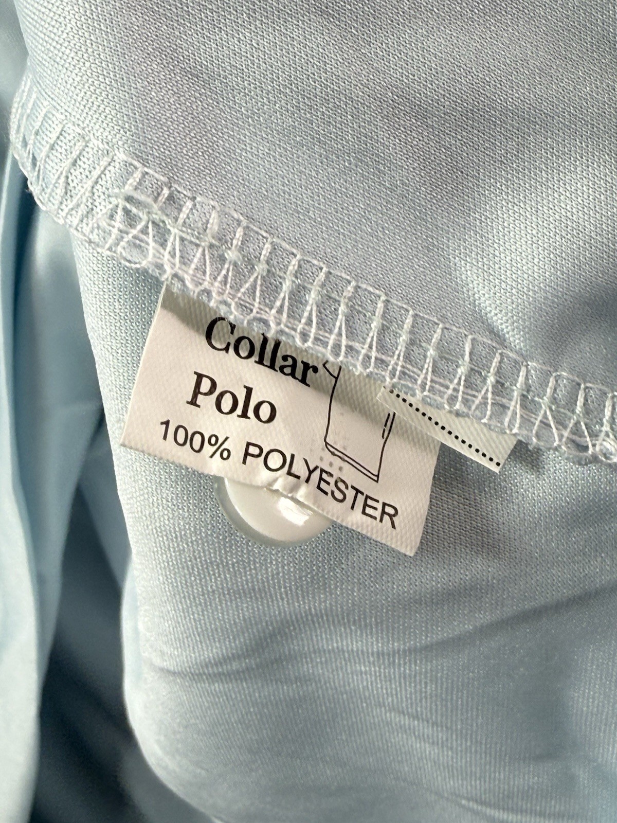 Collars & Co Light Blue Dress Collar Polo Shirt Men’s XL NEW