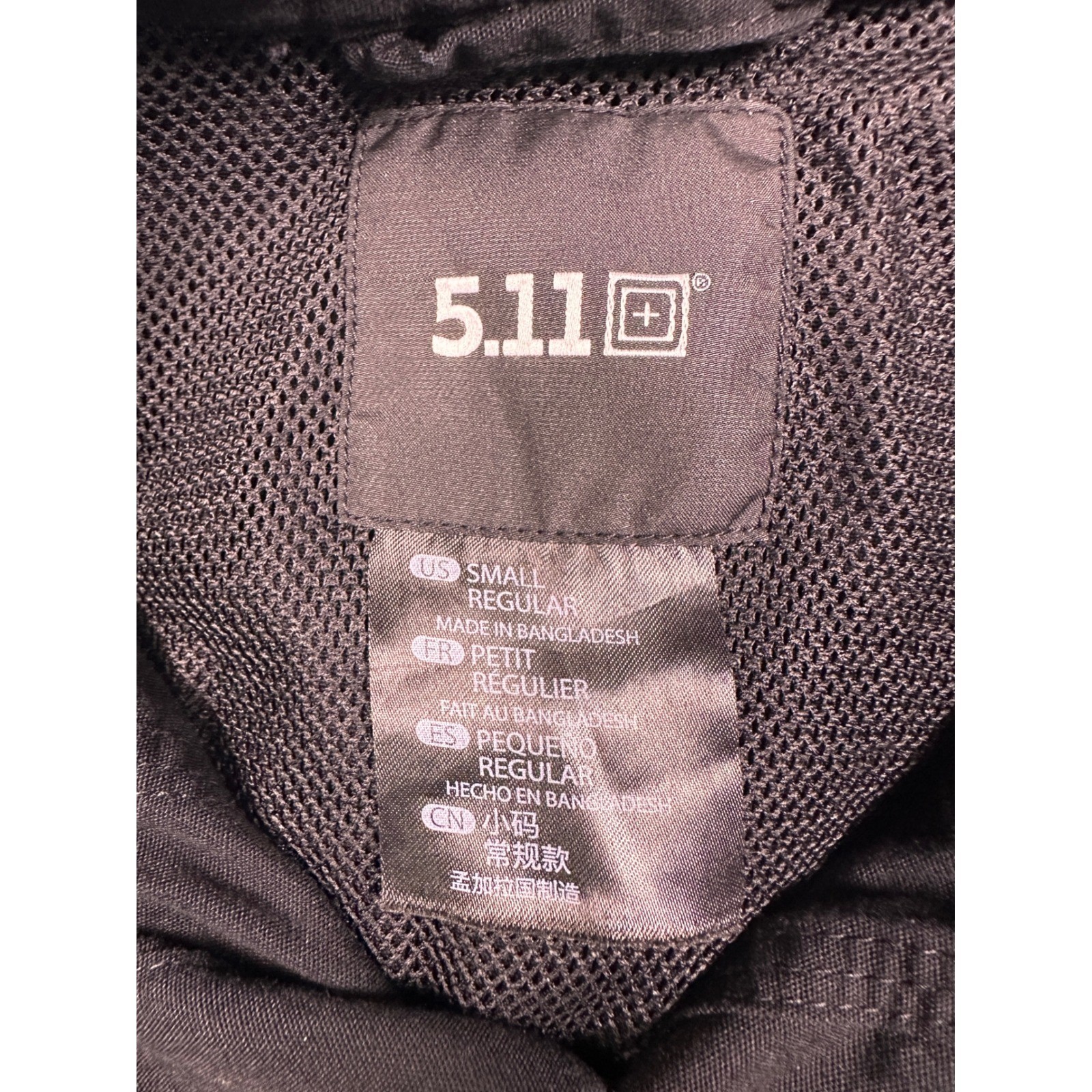 5.11 Tactical Mens Long Sleeve Button Down Utility Shirt Black Pockets Vent