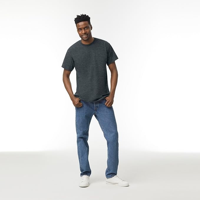 10-Pack Gildan Mens G500 Solid Heavy Cotton Plain Blank Casual Fit T-Shirt Sz XL