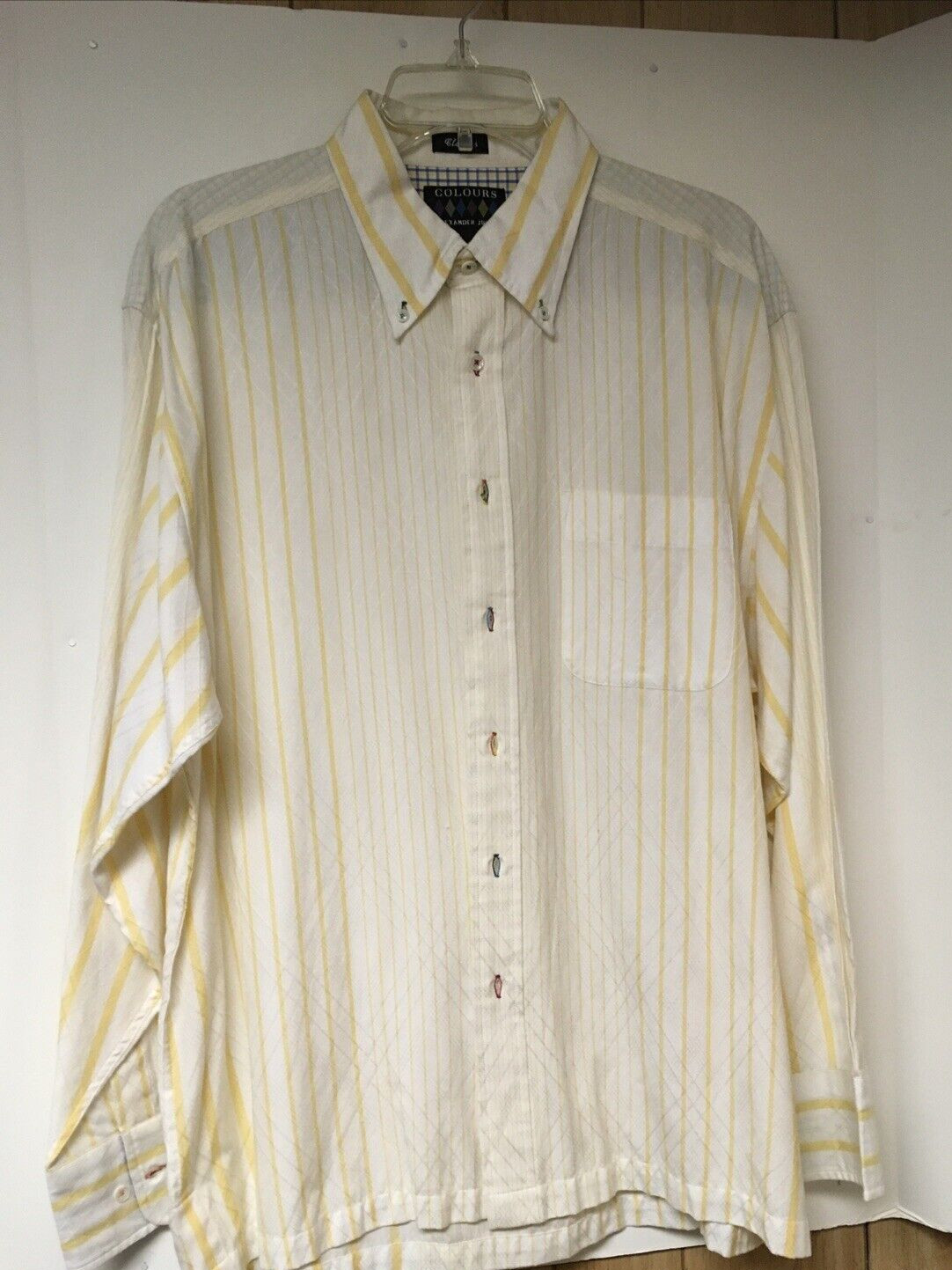 Alexander Julian Colours~ Classic Pale Yellow,Cotton 100% machine wash NWT