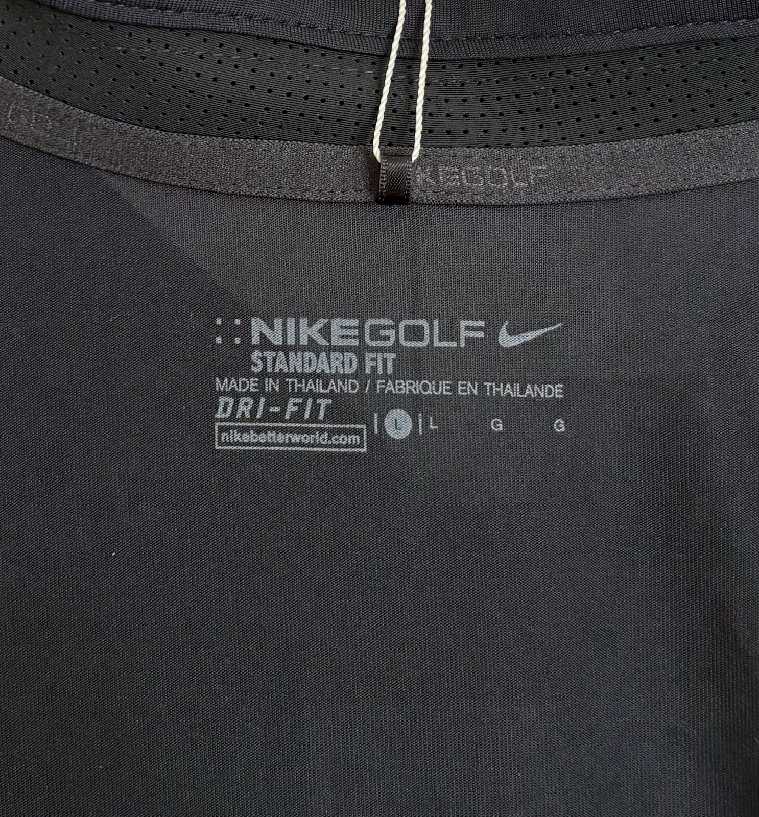 NWT Providence College Friars Men’s Large Nike Golf Black & White S/S Polo Shirt