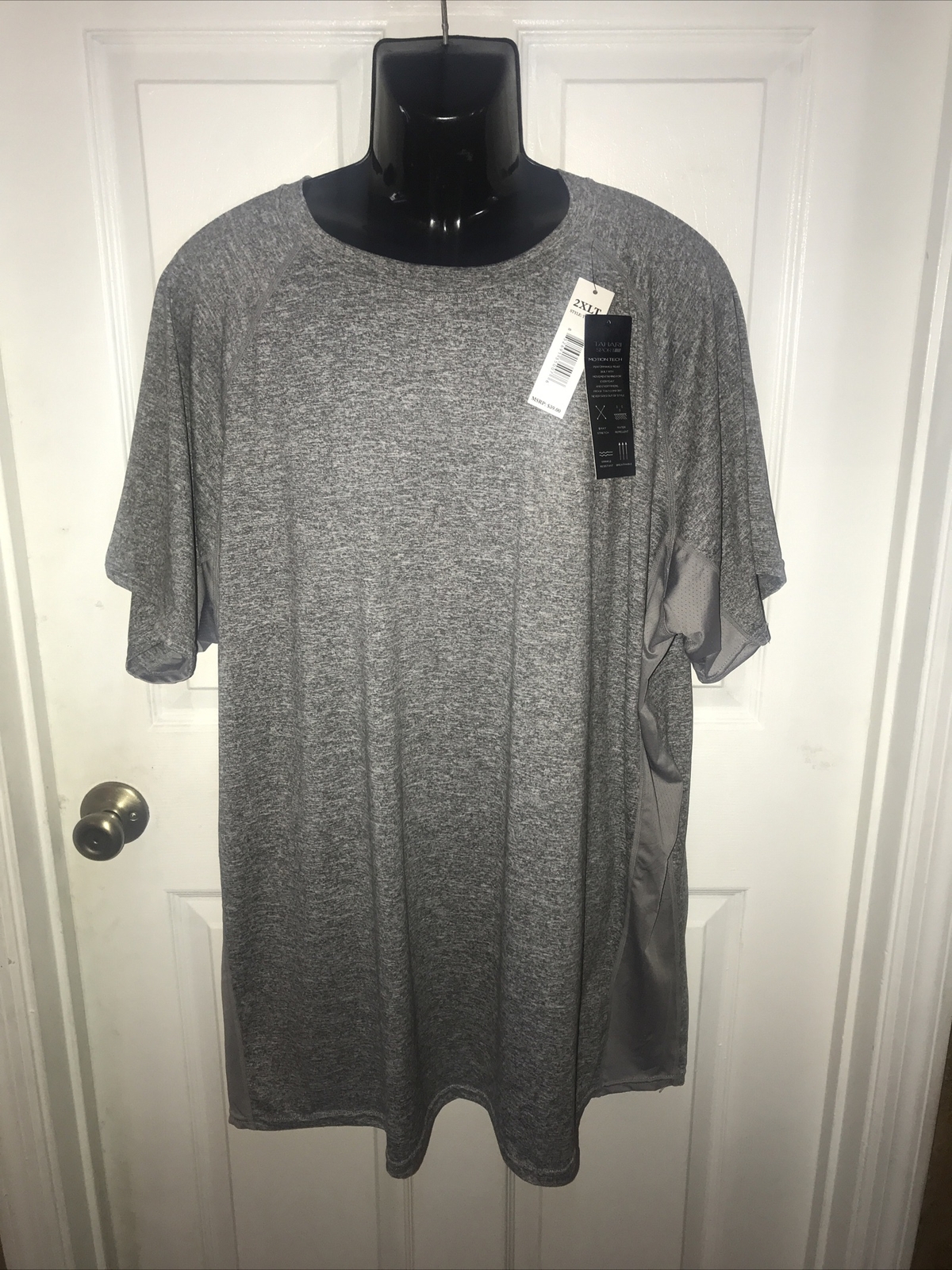 Tahari Sport Men’s T-shirt MOTION TECH breathable stretchy light fabric 2XLT NEW