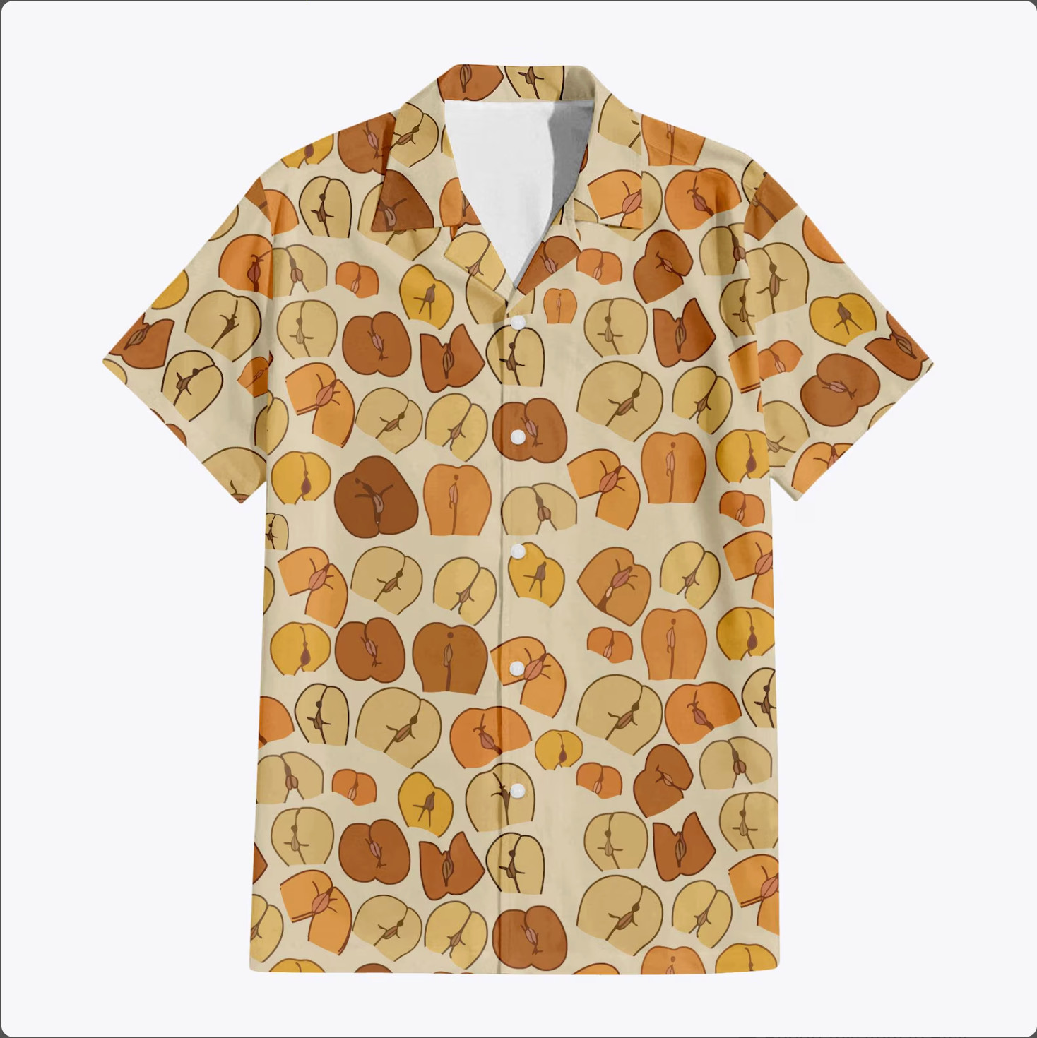 Peaches Butt Hawaiian Shirt