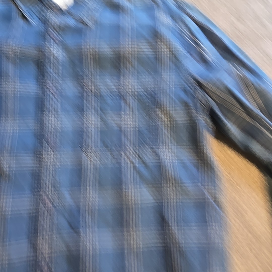 American Eagle Shirt Mens Large Blue Plaid Button Front Long Sleeve Super Soft