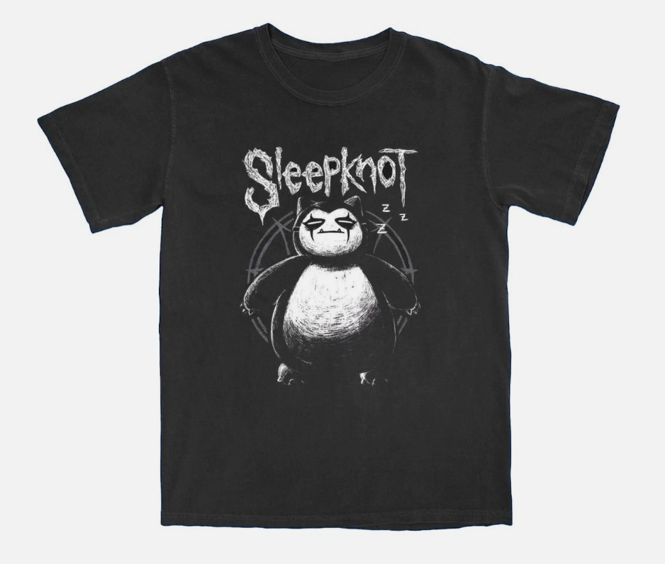 Retro Snorlax X Sleepknot parody Tee Unisex Short Sleeve Shirt S-5XL NEW