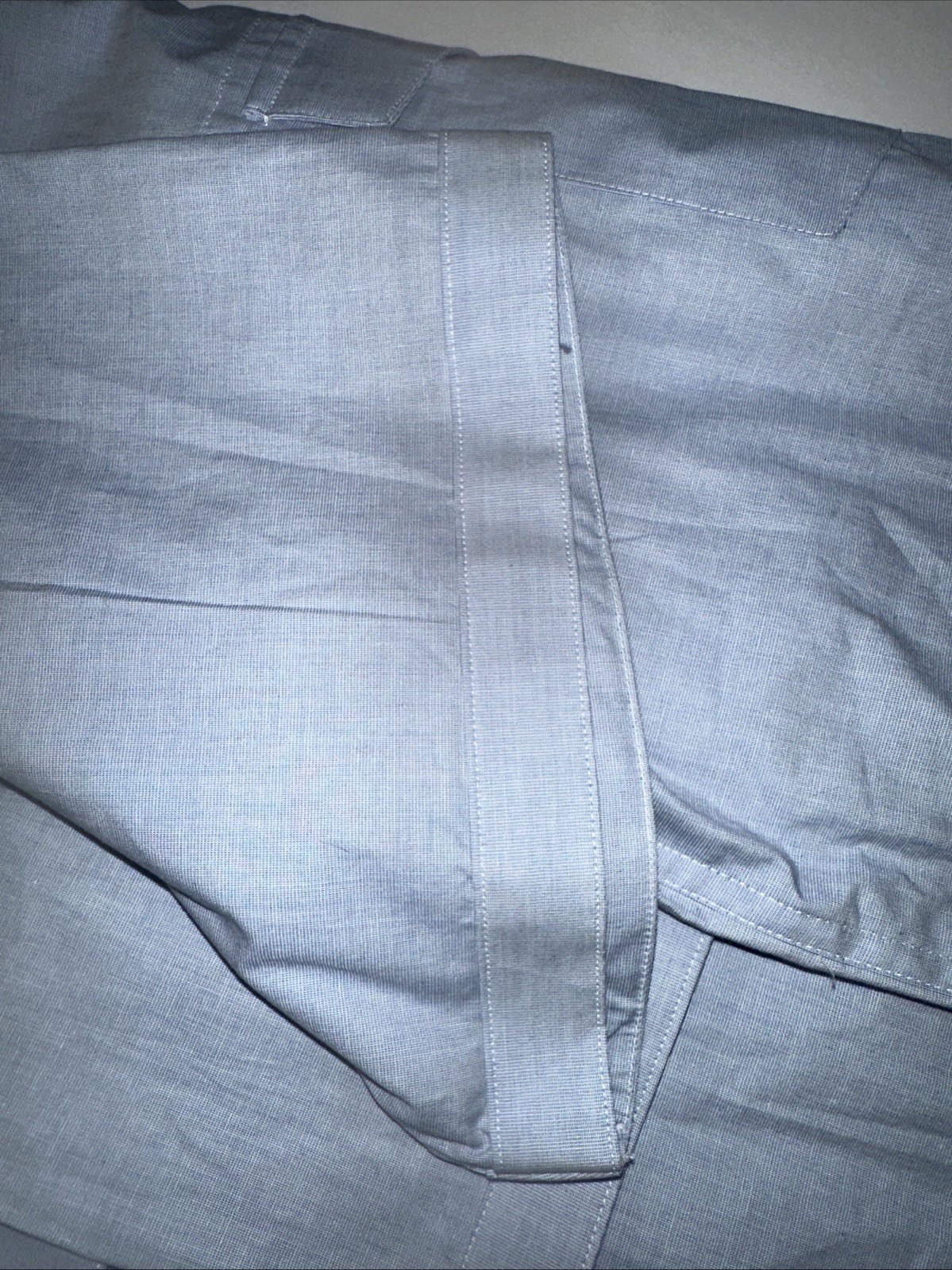 FOUNDRY Men Short Sleeve Button-up Shirt Big & Tall 3XLT 100% Cotton Lt Blue NWT