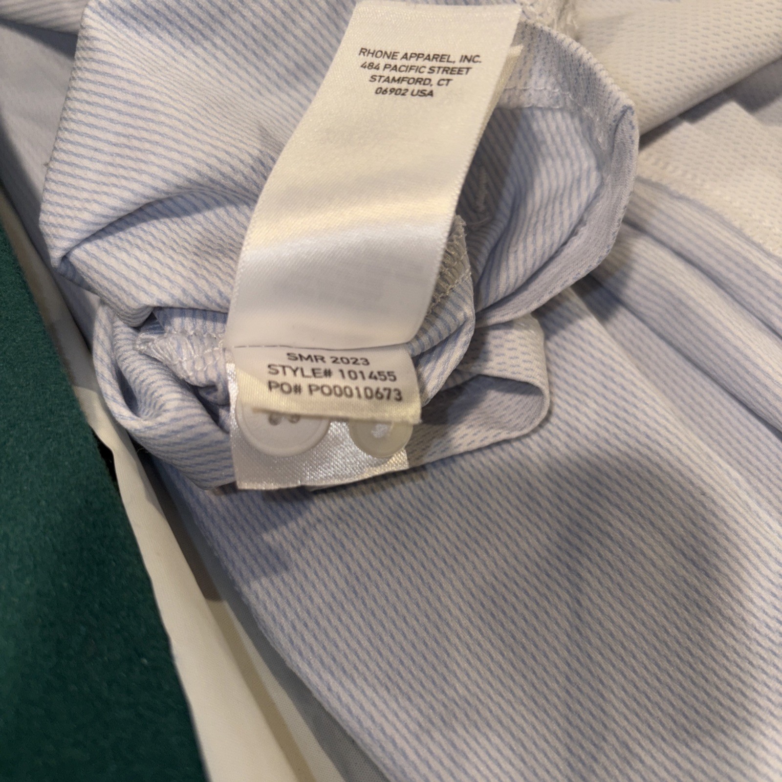 Rhône Italian Fabric Polo Men’s Short Sleeve Size XL – Light Blue