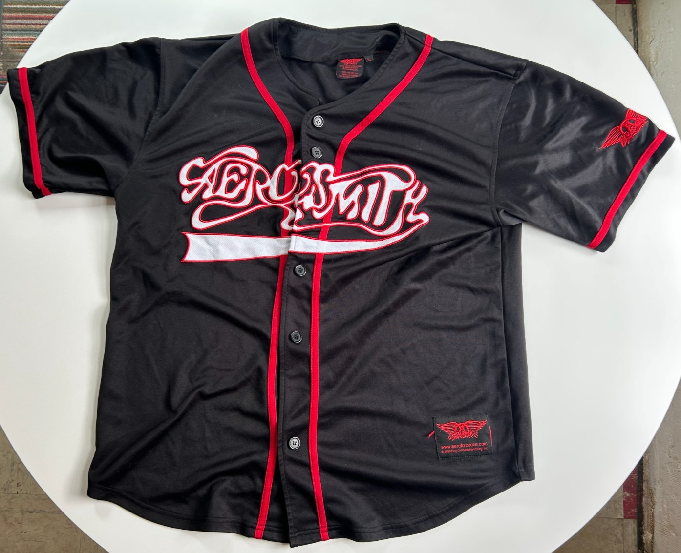 2009 Aerosmith Baseball Jersey Size XL Rag Doll Merchandising