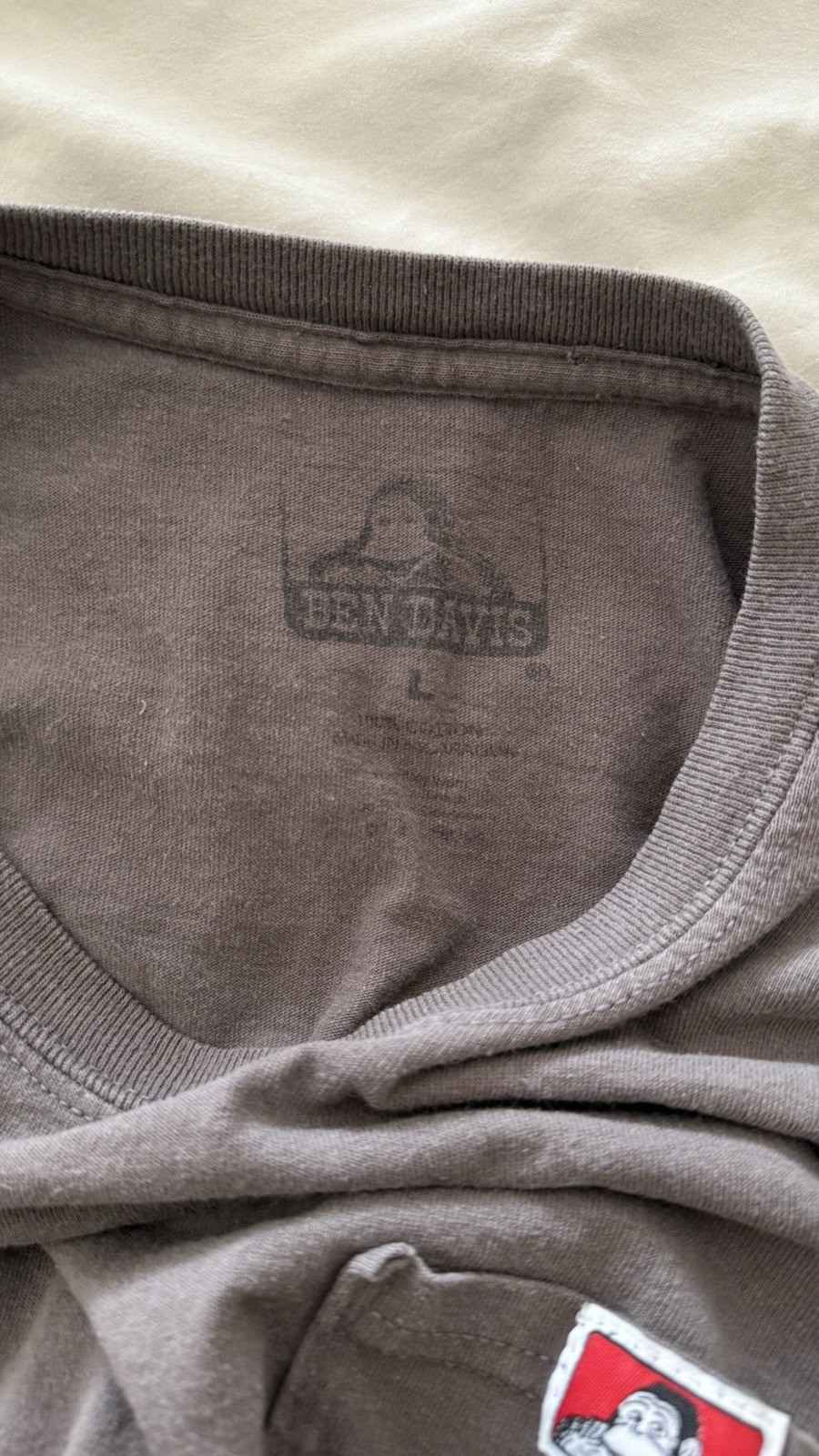 Ben Davis Charcoal Gray Short Sleeve Workwear Pocket T-Shirt Men’s Large