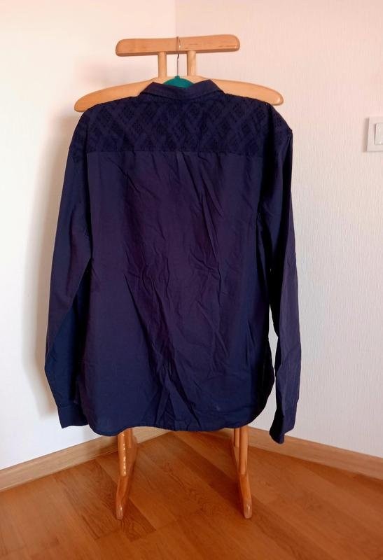 Men Armani Exchange Shirt Navy Cotton 42 / XL / 50 #56C1
