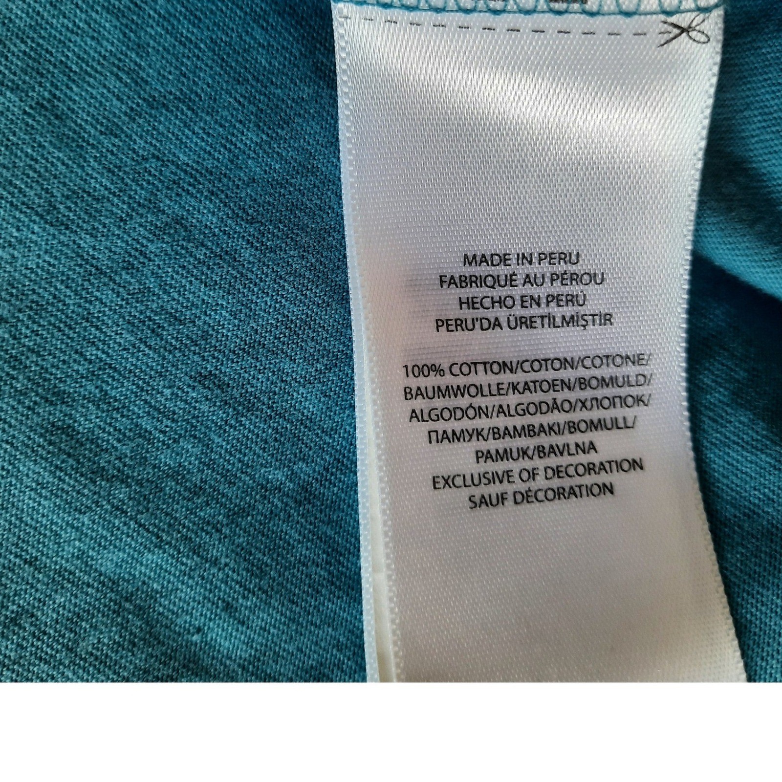 Polo Ralph Lauren Mens Long Sleeve Hooded T-Shirt Teal Blue Cotton Hoodie Large