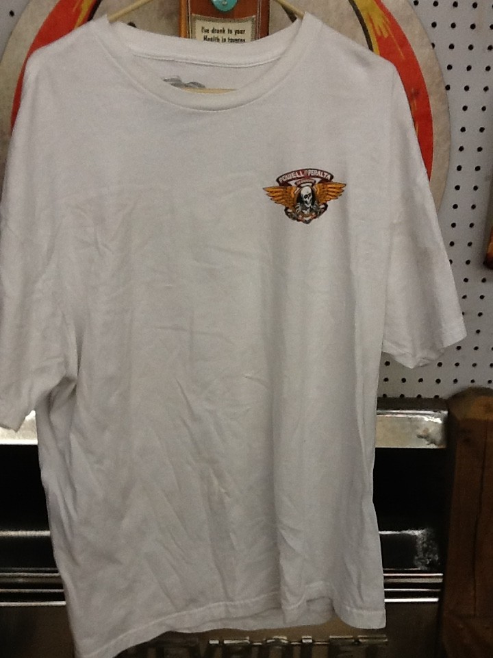 Powell Peralta Skateboard XXL Shirt Winged Ripper White Extra Tough