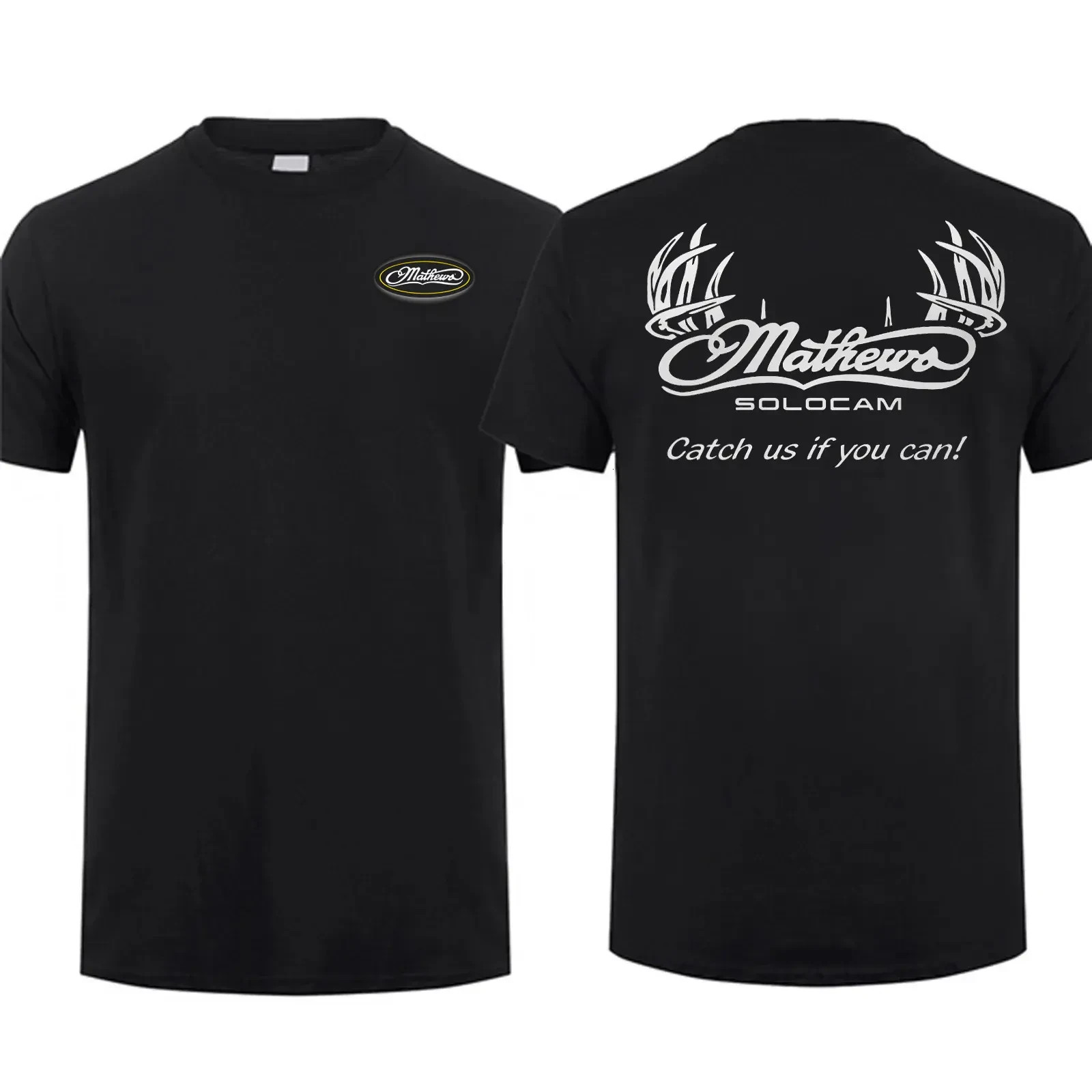Mathews Bows Logo T-shirt, Archery Tactical Gear, Unisex Short Sleeve Casual