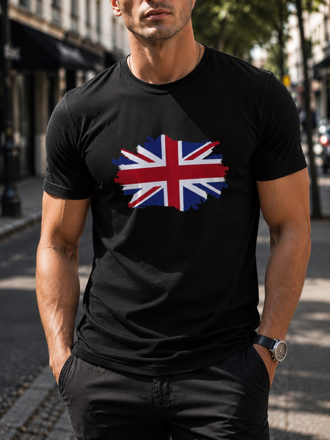 UK Flag TEE| British Union Tee | UK Graphic | Lightweight Gift