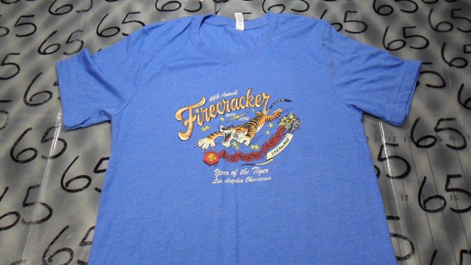 Small NWOT Firecracker 5K Run 2022 LA China Town Shirt