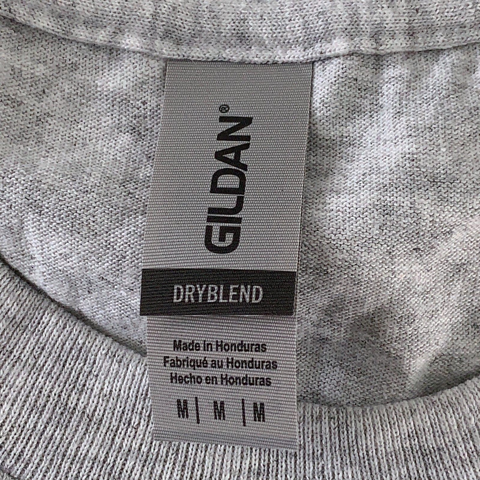 Gildan DryBlend Men’s Medium Heather Gray Short Sleeve Crew Neck Tee 3 Pack New