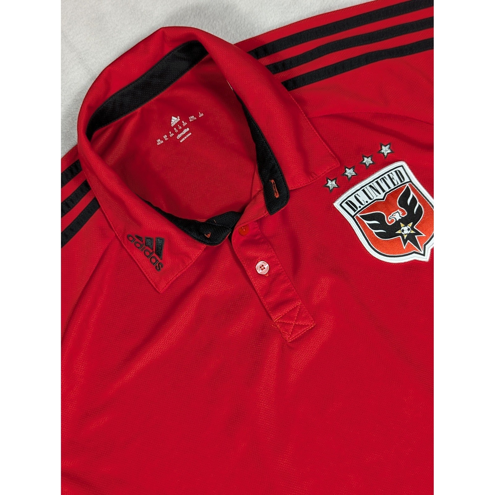 Adidas DC United MLS Soccer Performance Polo Shirt Mens XL Climalite Formotion