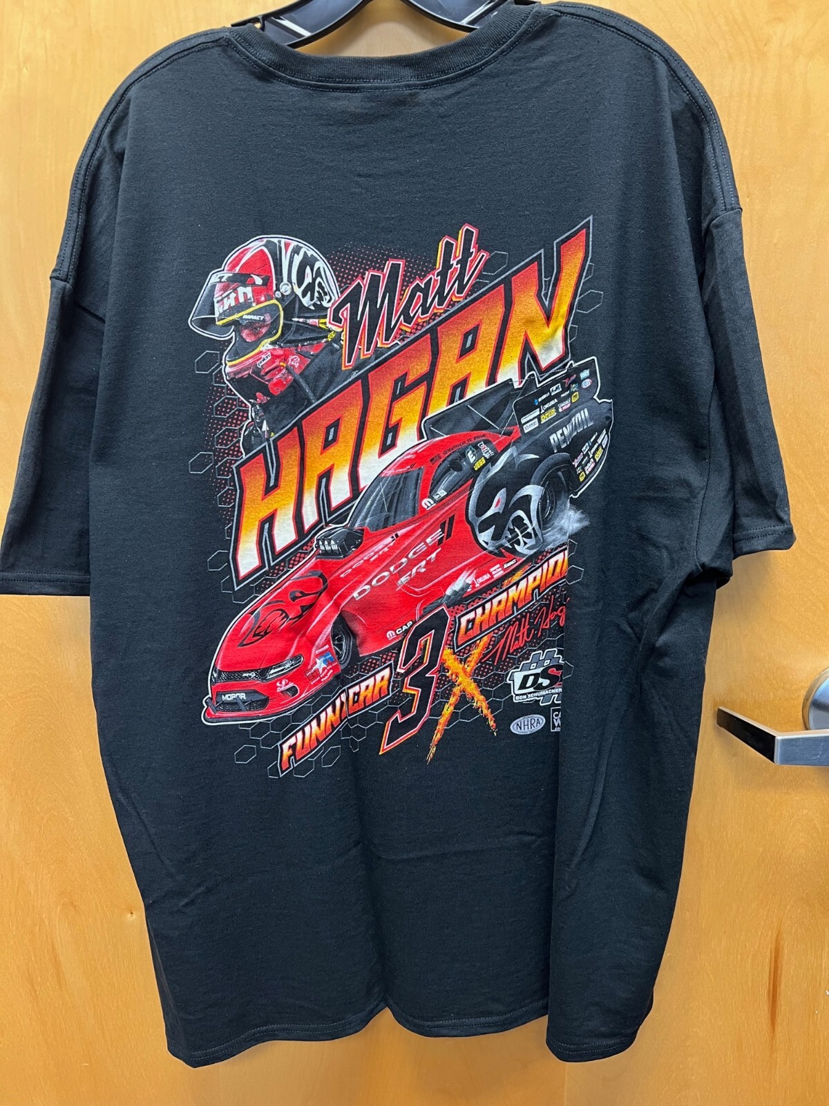 MATT HAGAN FUNNY CAR 3X CHAMPION T-SHIRT SIZE LARGE