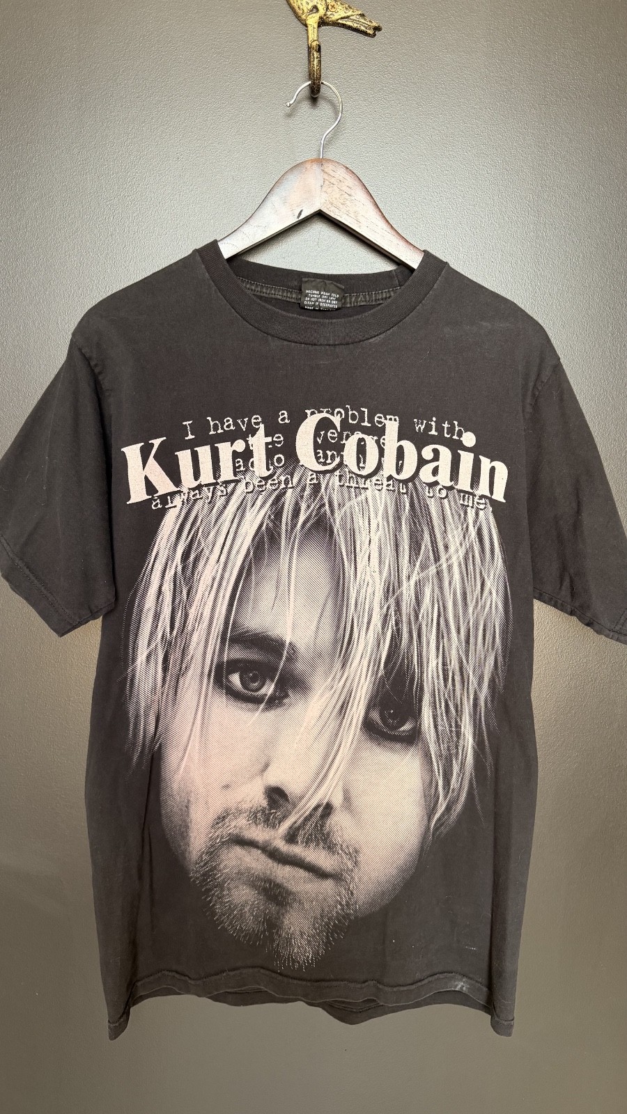 Vintage 90’s Kurt Cobain Nirvana T Shirt Double Sided Great Condition