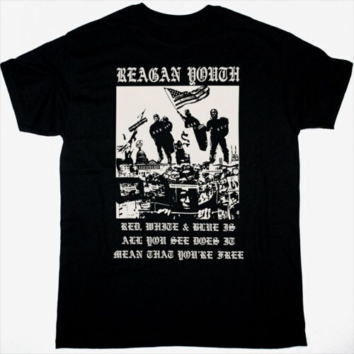 Reagan Youth Red White New Black T-Shirt, Unisex T-Shirt – Best Price