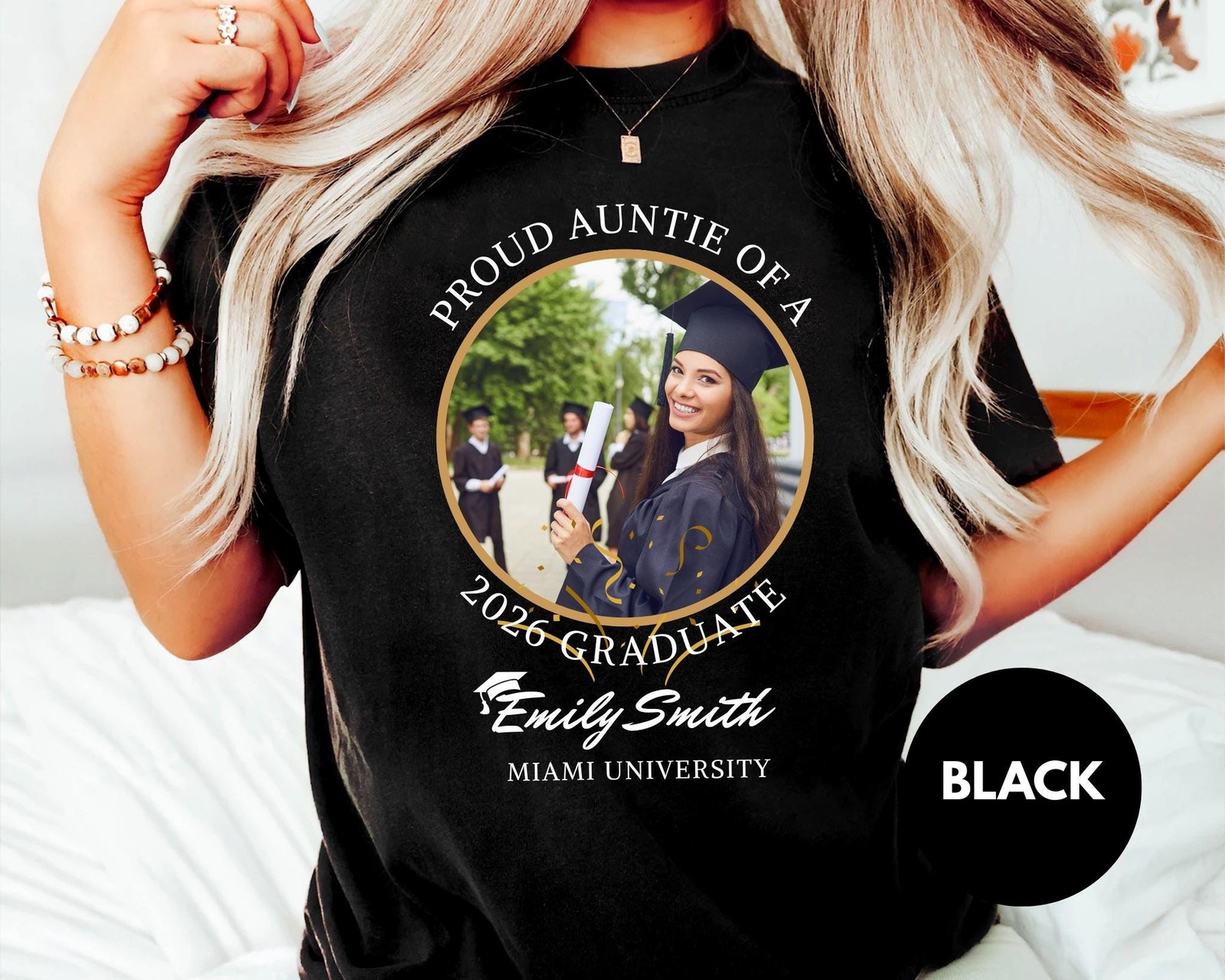 Personalized Graduation Shirts Proud Father A 2026 Graduate T-Shirt Custom