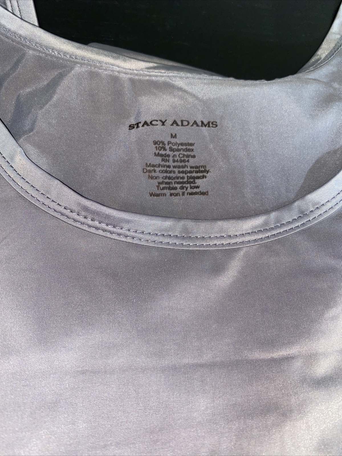 Stacy Adams Tank Tops, A Shirt,90% Polyester 10% Spandex ,machine Washable,New!!
