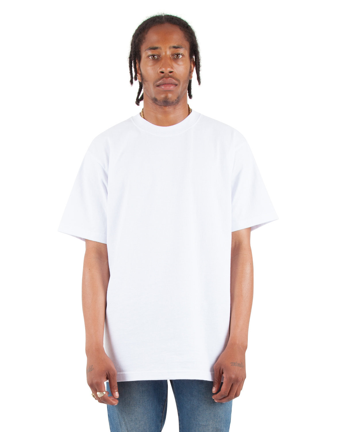 Shaka Wear Mens Short Sleeve Basic Plain Tee Max Heavyweight T-Shirt – SHMHSS