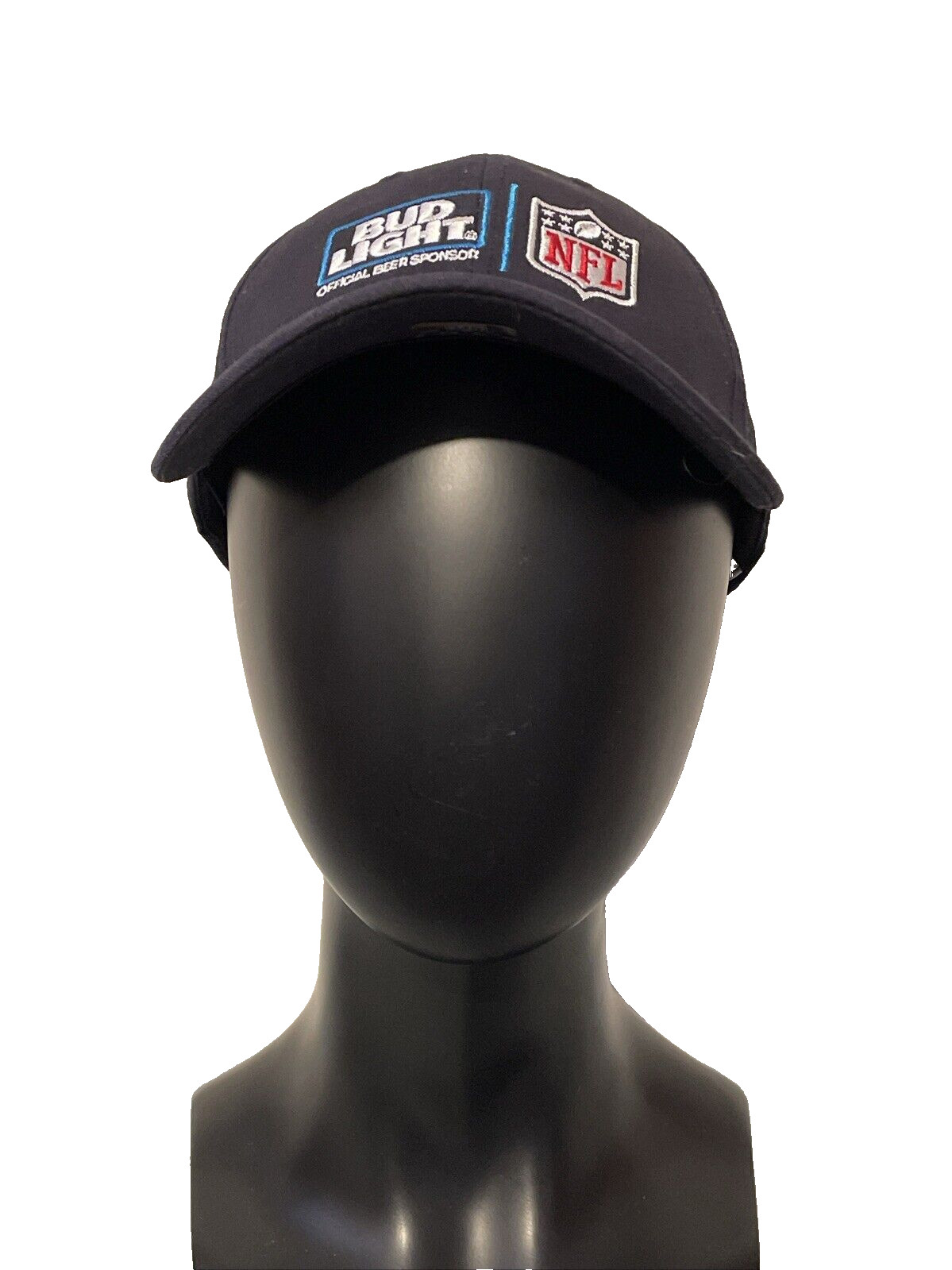 Bud Light Official Beer Sponsor NFL Navy Blue T-Shirt Size L and Snapback Hat