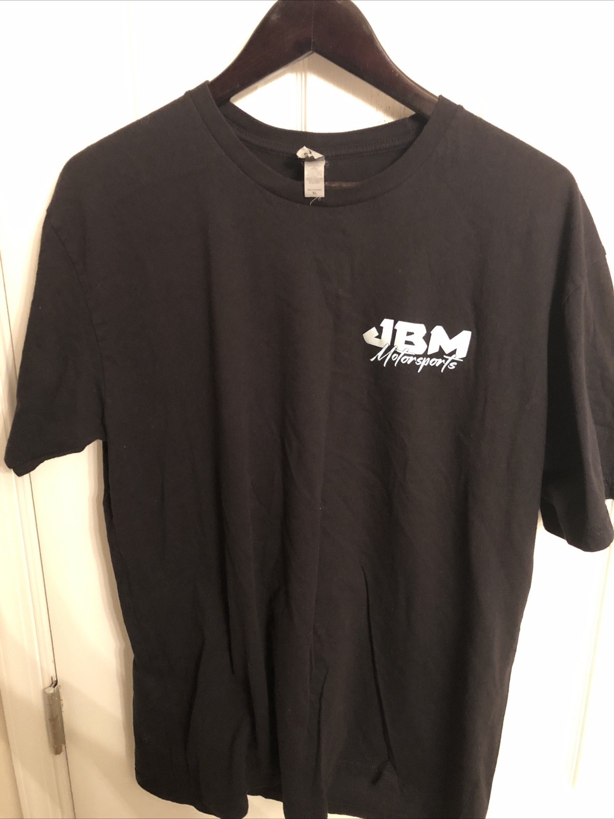 JBM Motor Sports Black Mens Size XL Graphic 100% Cotton. Next Level Apparel.