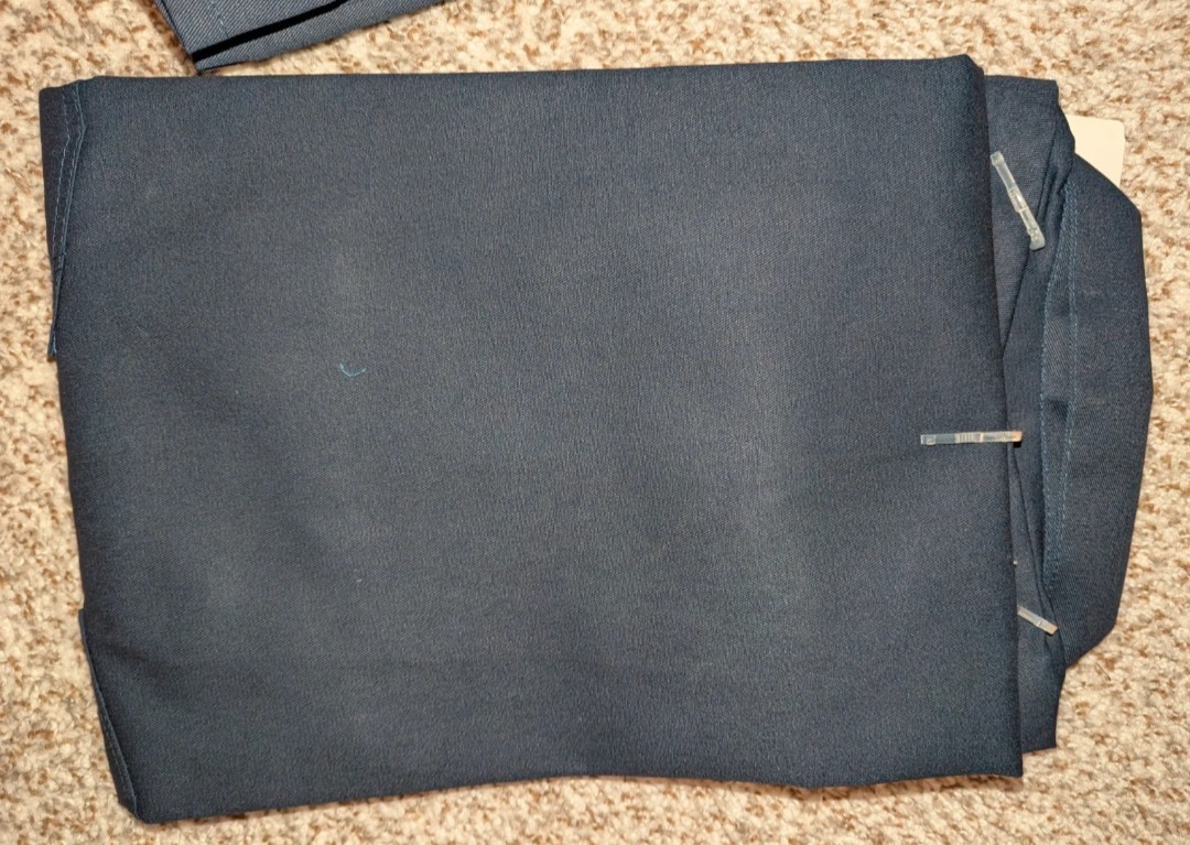 Ben Davis Railroad 1/2 Zip Shirt, Navy Men’s XL