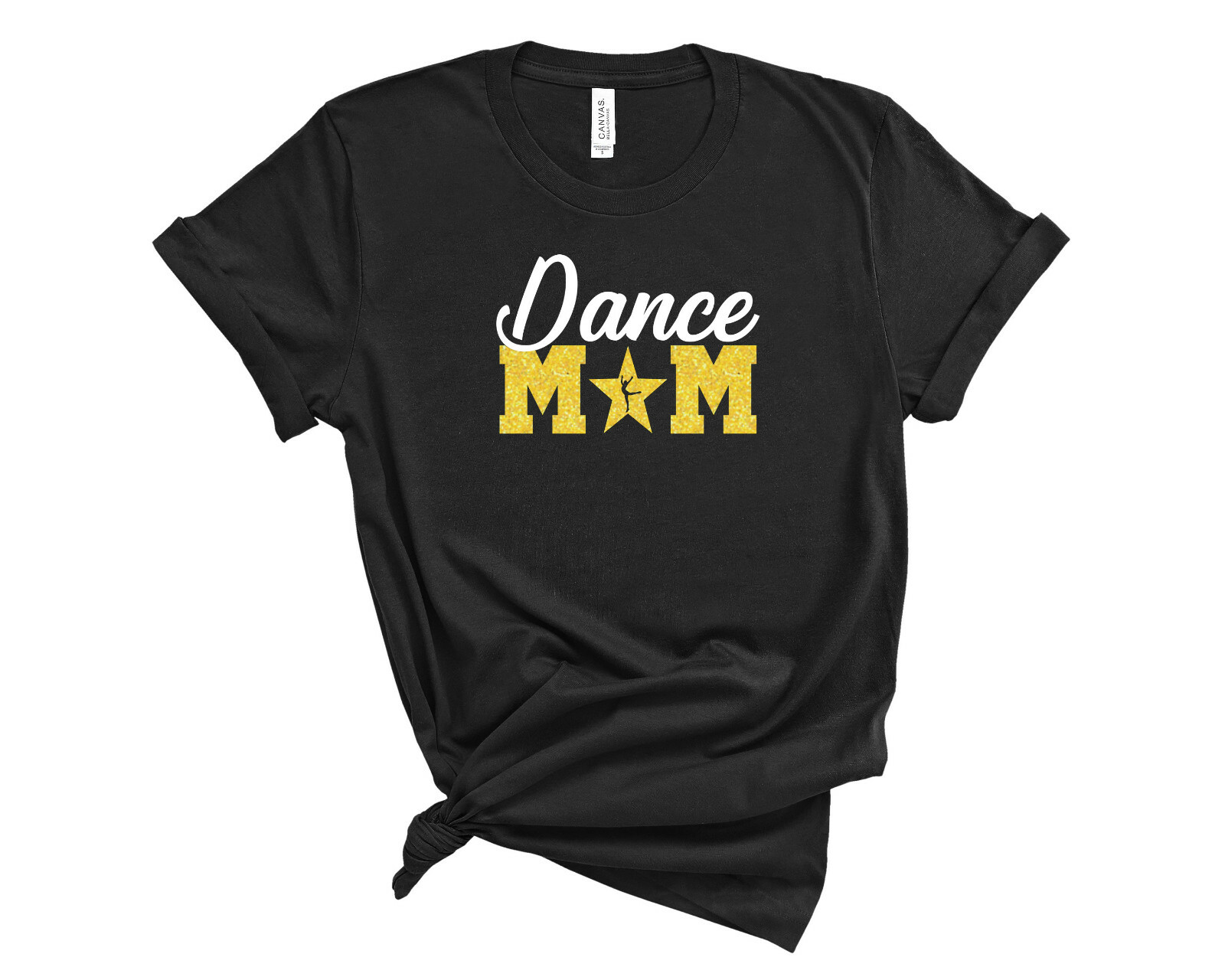 Personalized Dance Mom Glitter T-Shirt Custom Dance Mom Ballet Tee