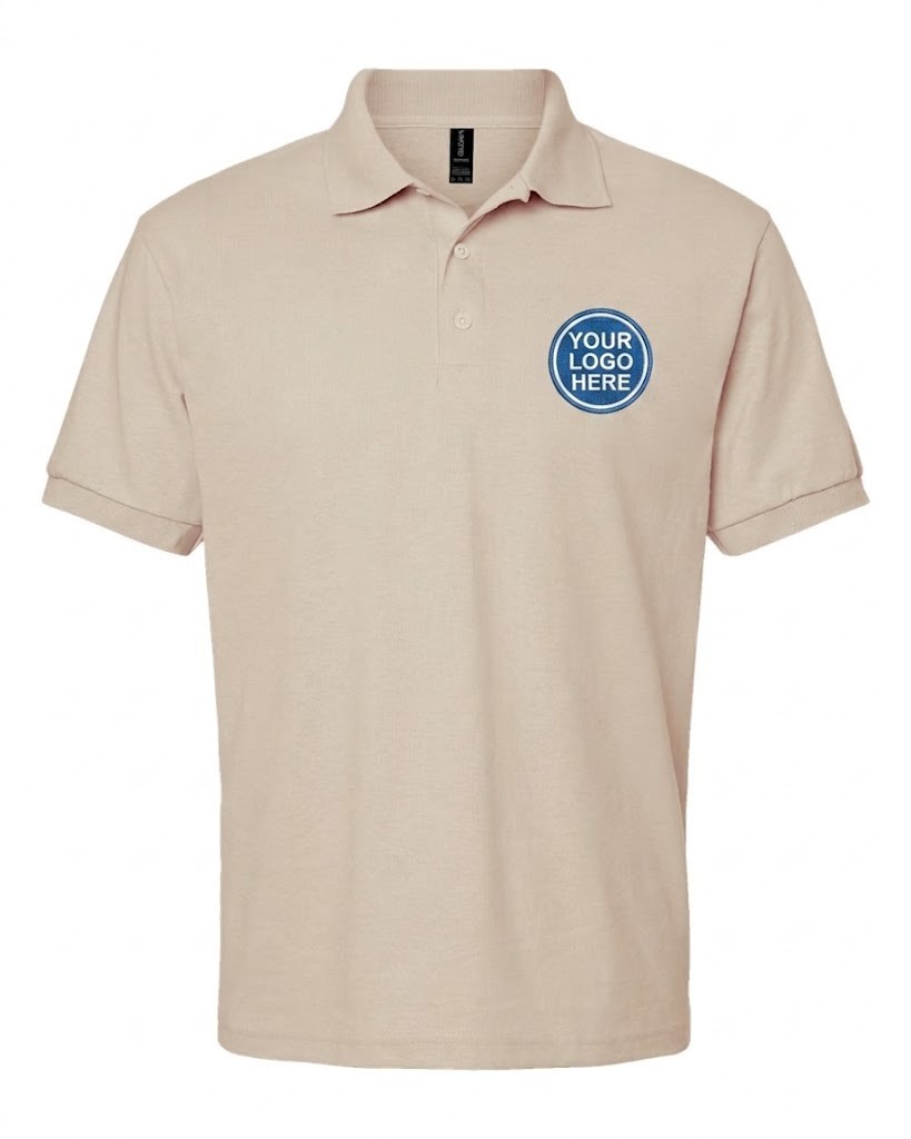 Custom Logo Print Polo T-Shirt Unisex Gildan Tee S – 5XL (Bulk Order Available)