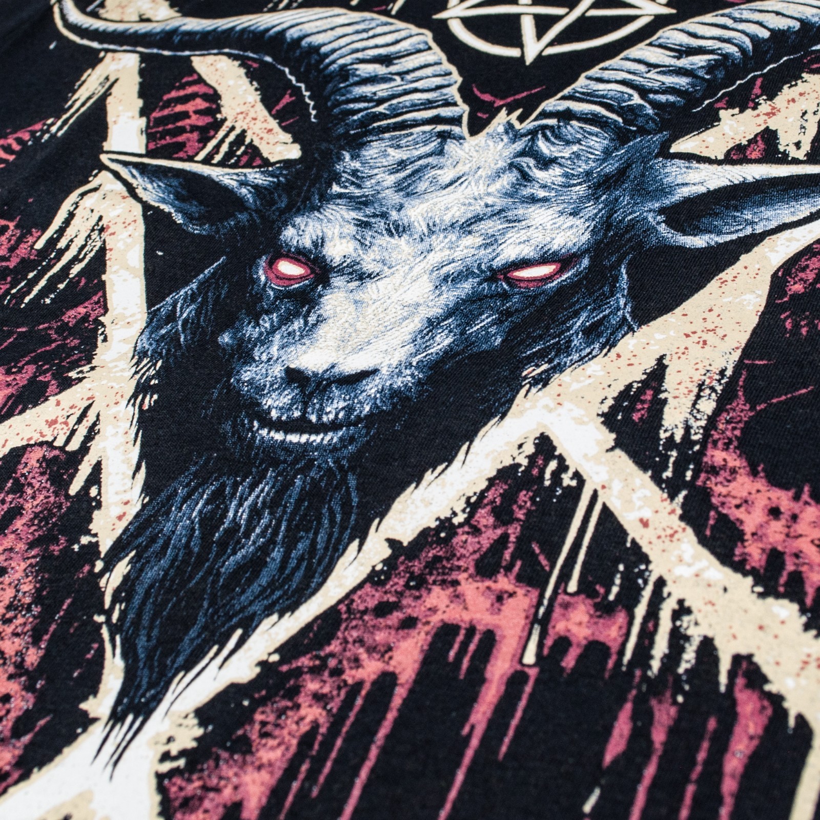 Satan style T-Shirt. Occult symbolism. Devil, Baphometh, Lilith, 666, Deamon.