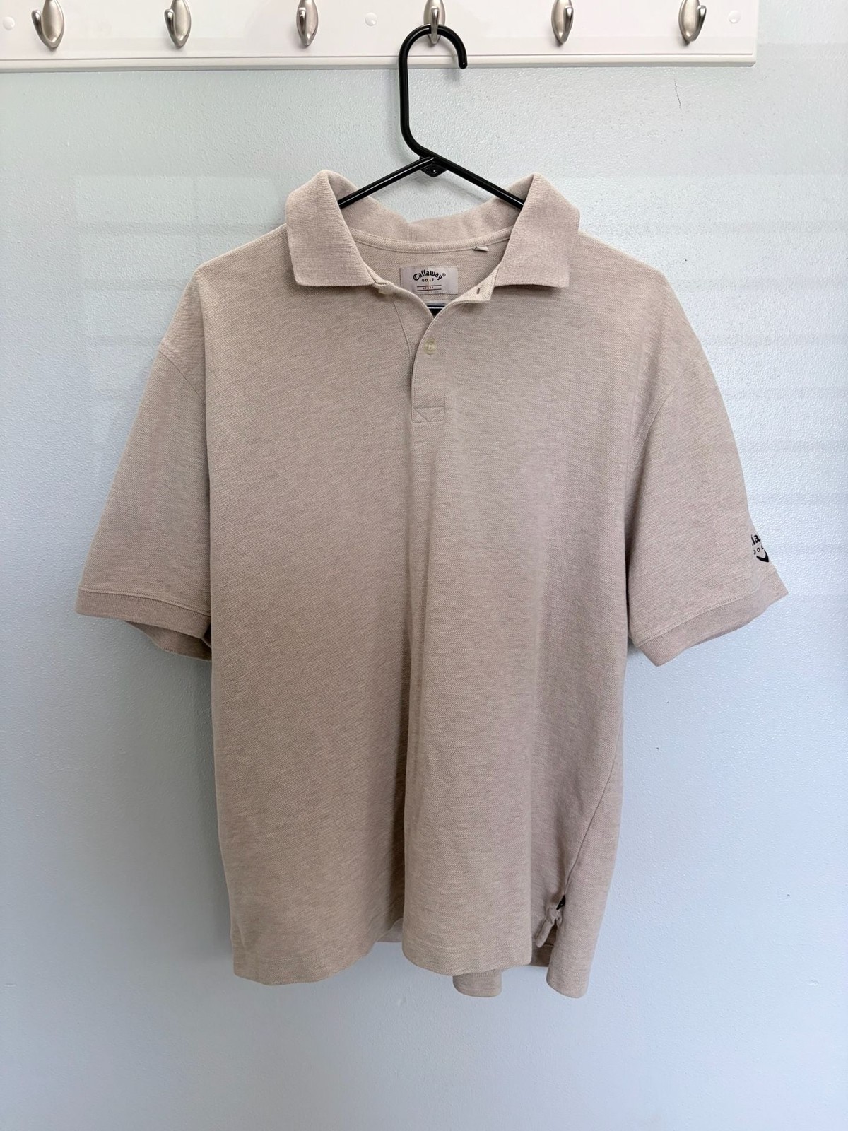 Callaway Golf Sport Men’s Short-Sleeve Combed Cotton Polo Shirt Size Large