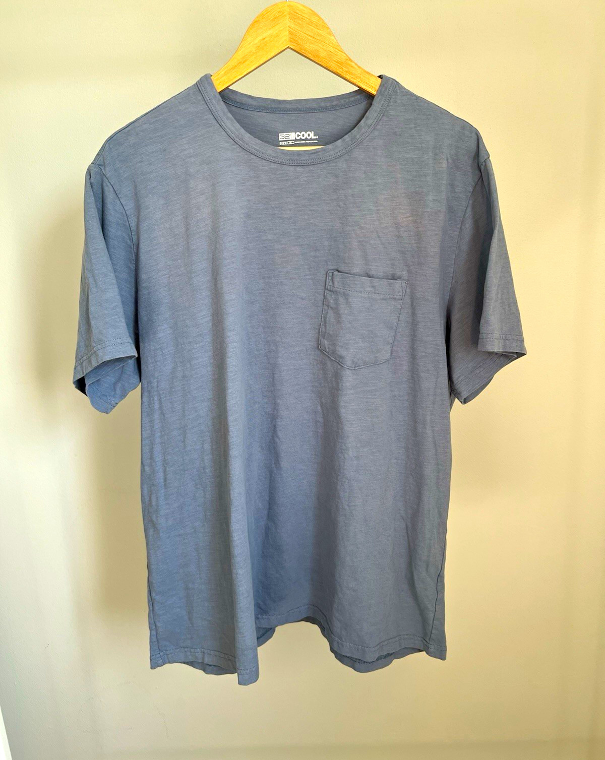 32 Degrees Cool Men’s Pocket T-Shirt XL Gray Short Sleeve Crew Neck Tee