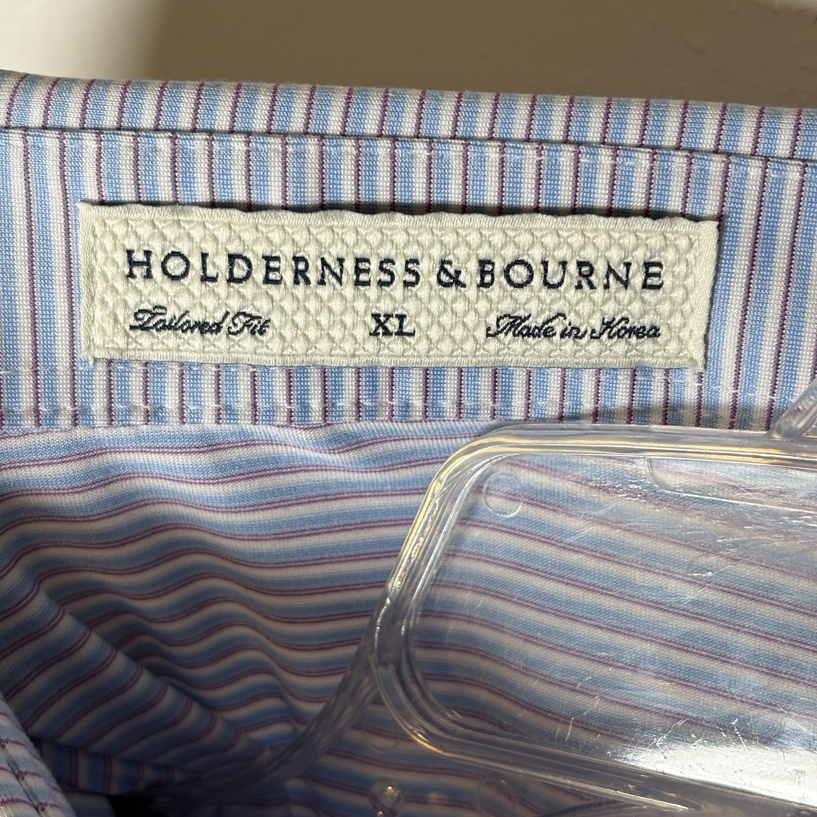 Holderness & Bourne x Mammoth Dunes Stripe Golf Polo Shirt Men’s XL Performance