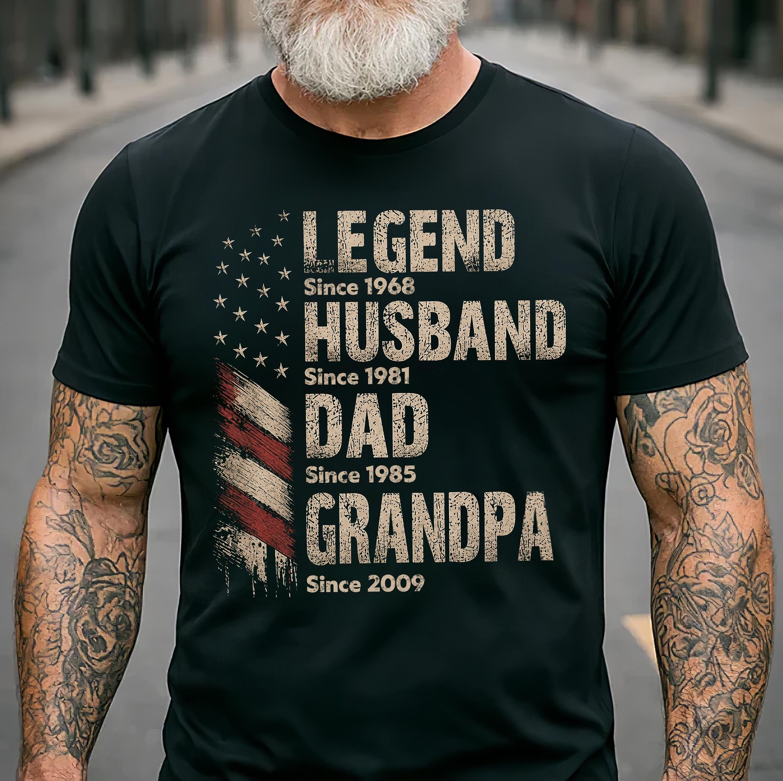 Personalized Legend Husband Dad Grandpa Shirt Custom Name Year Gift