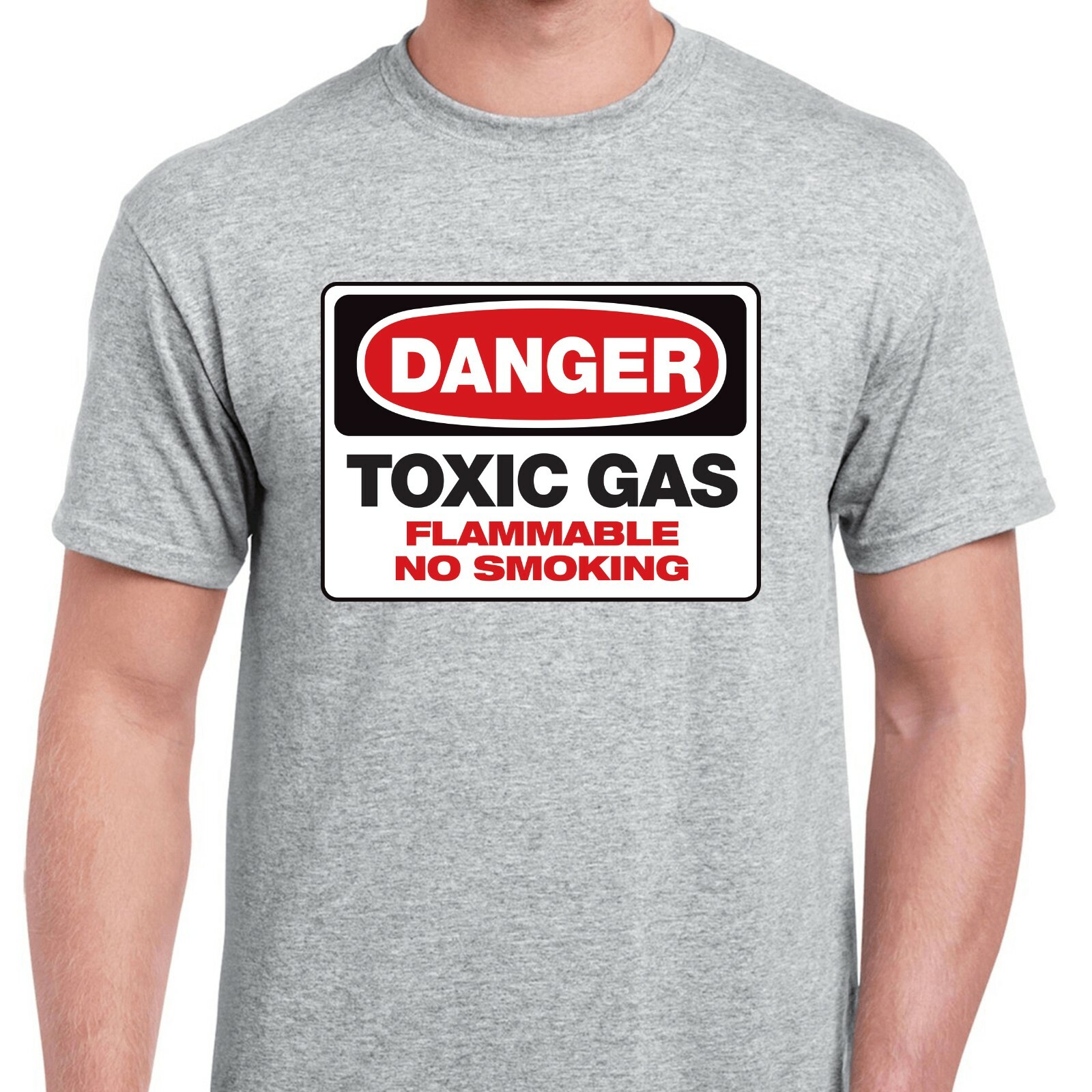 DANGER TOXIC GAS T-Shirt – Fart Humor – Bathroom Humor – 100% Preshrunk Cotton