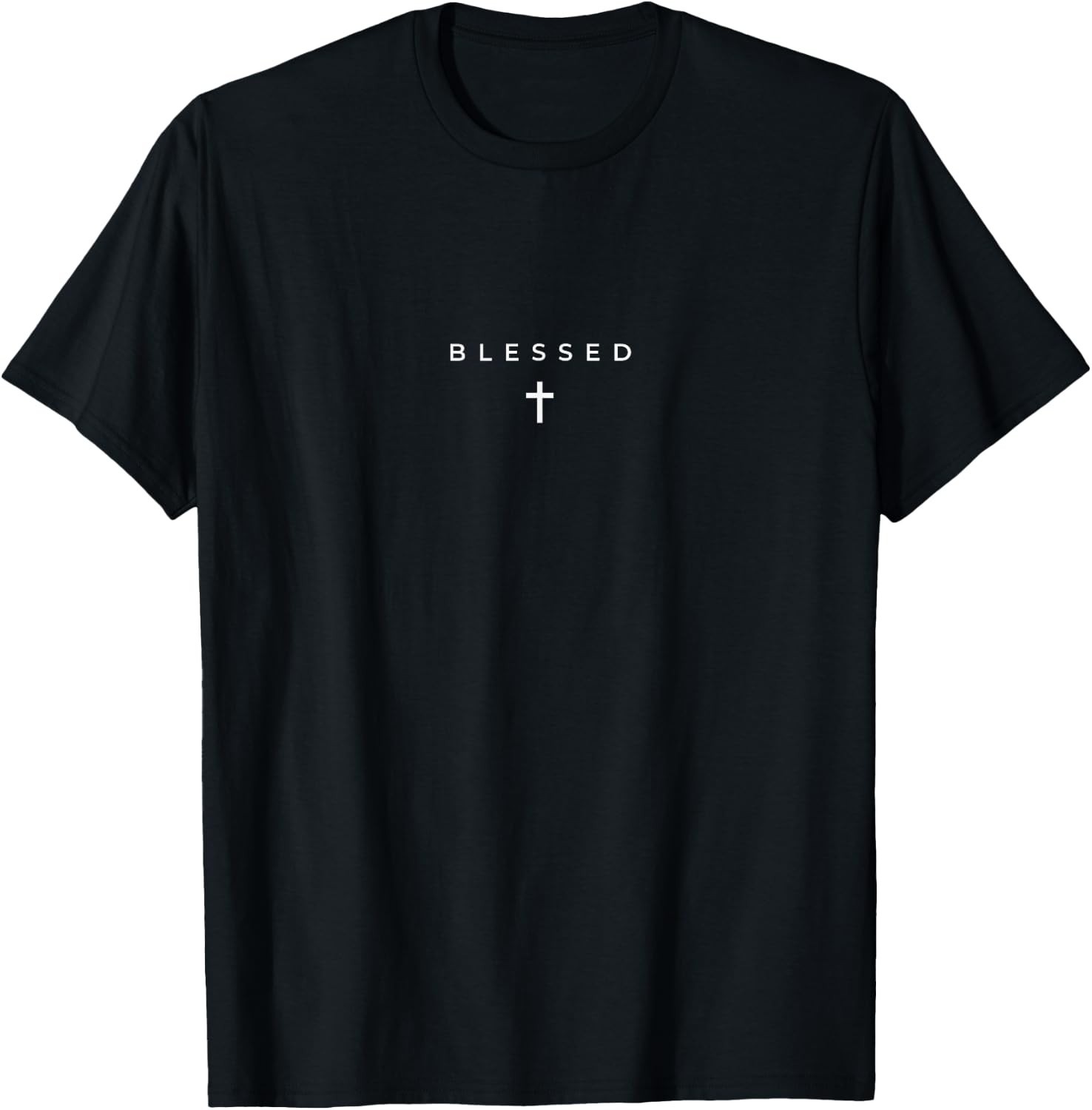 Blessed Cross Subtle Christian Minimalist Religious Faith T-Shirt Sweartshirt