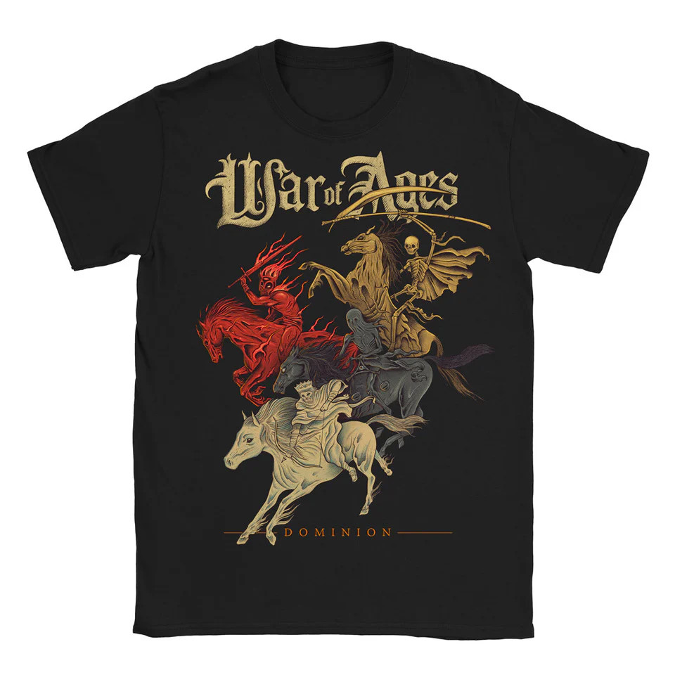 WAR OF AGES DOMINION Christmas T-shirt Short Sleeve Gift S- 5XL EN032