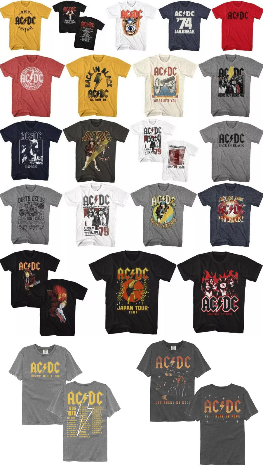 Pre-Sell AC/DC Music Rock Band Licensed T-shirt #2
