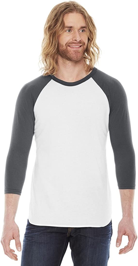BB453W American Apparel Unisex 3/4-Sleeve Raglan T-Shirt