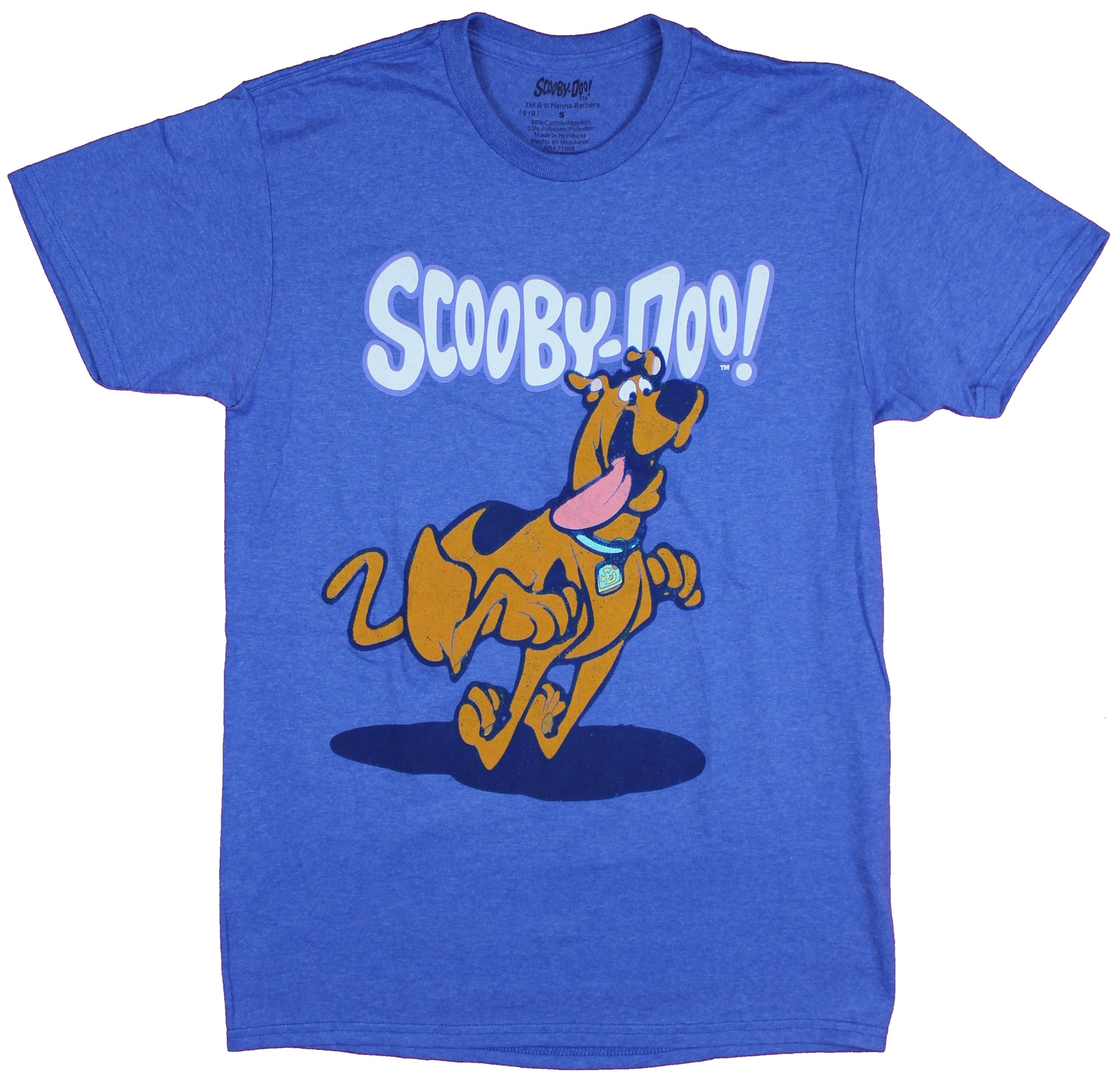 Scooby Doo Adult New T-Shirt – Scooby Running With Tongue Out Pic