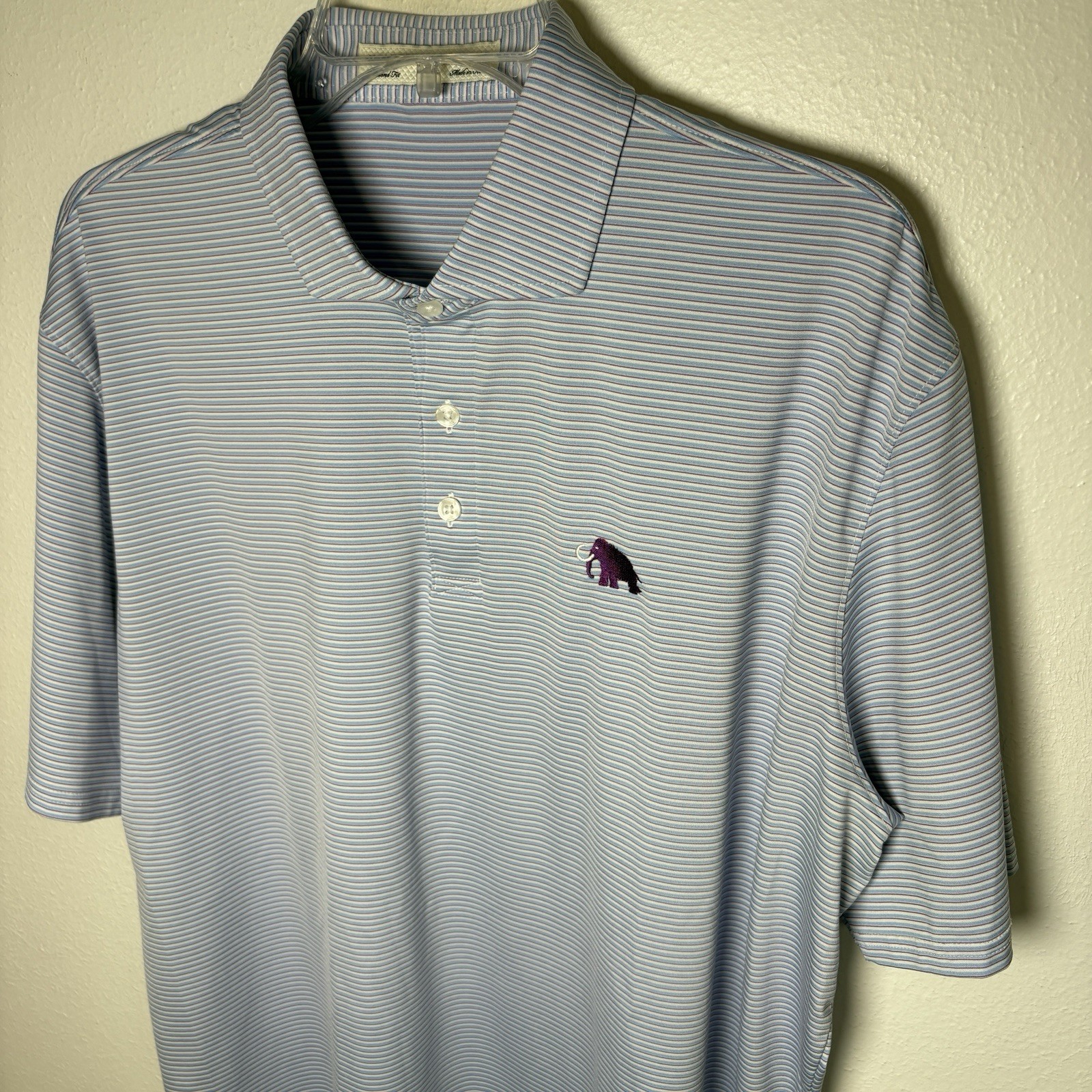 Holderness & Bourne x Mammoth Dunes Stripe Golf Polo Shirt Men’s XL Performance