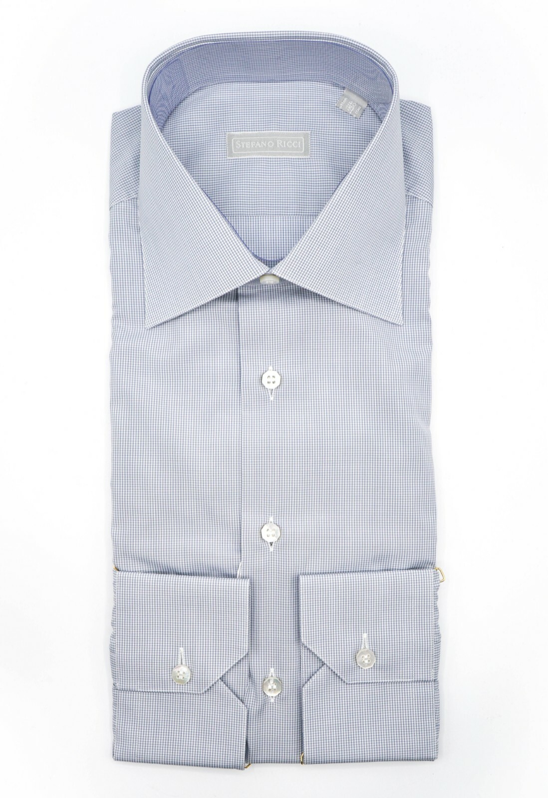 NEW STEFANO RICCI Dress Shirt 100% Cotton Size 15.75 Us 40 Eu ( W111)