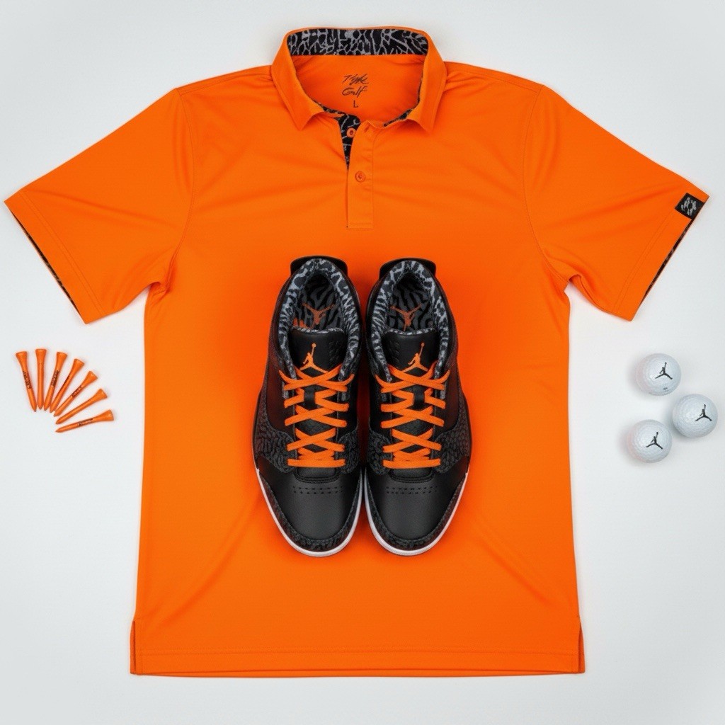 Air Jordan Elephant Print Performance Golf Polo by Flight Golf (Run Small)