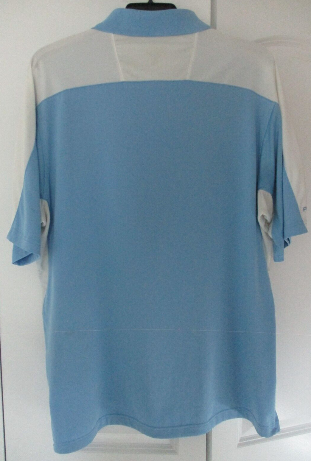 Unknown Brand Men’s Blue w/ White 2XL Golf Polo Shirt Collared Short Sleeve
