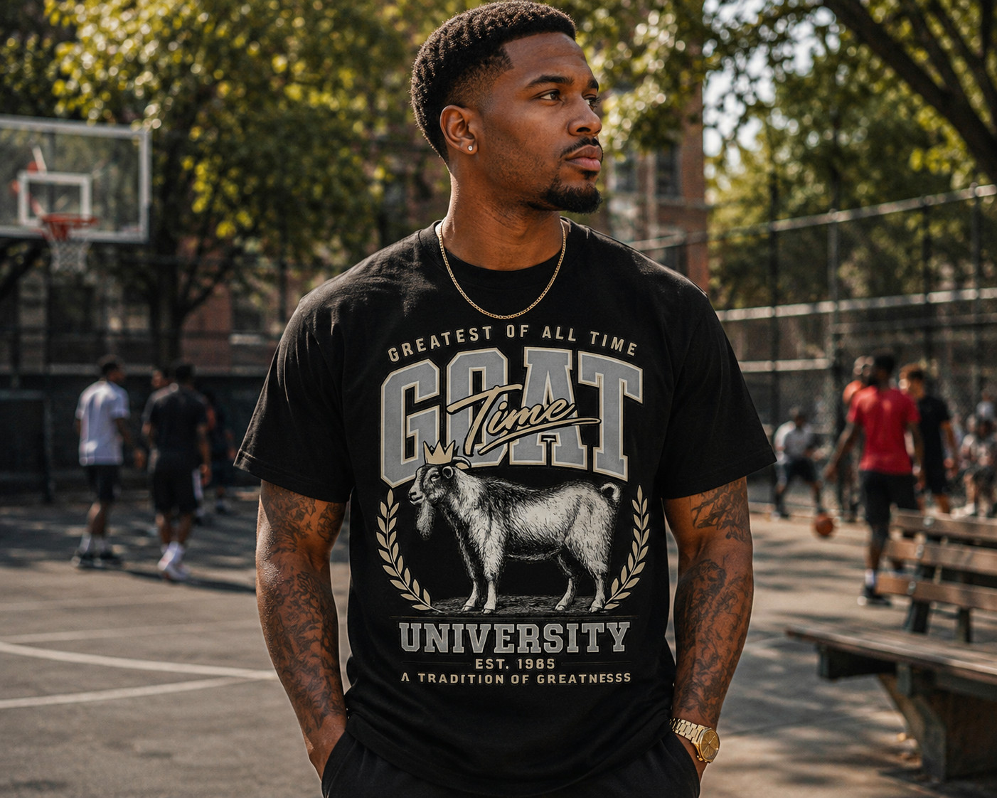 Greatest of All Time Graphic Streetwear Tee Shirt to Match Sneaker GOAT Tshirt