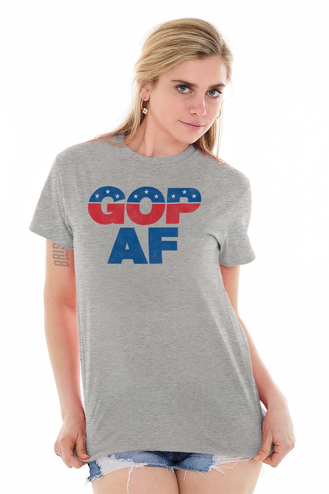 GOP AF Republican Conservative Right Wing Patriotic MAGA Classic T Shirt Tee