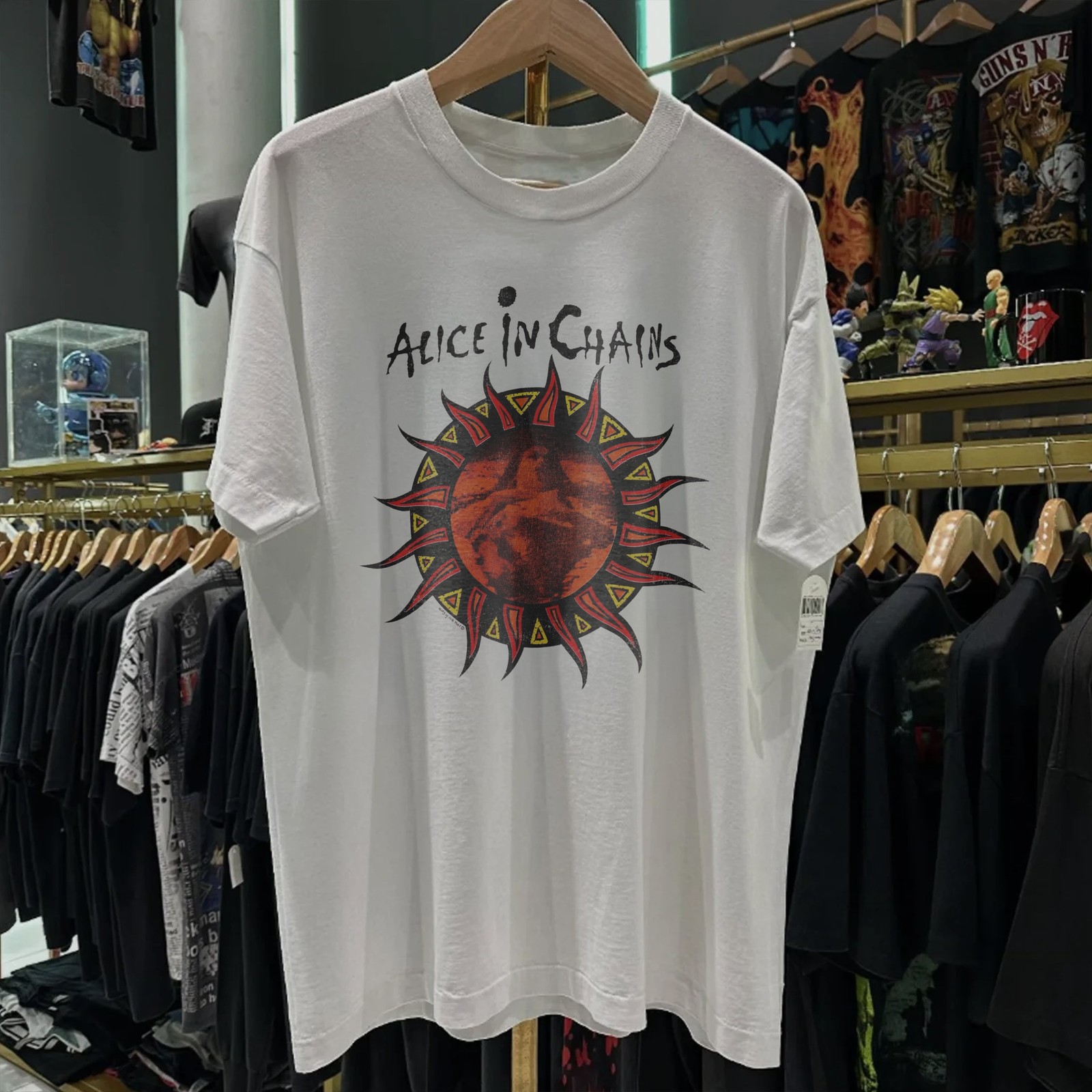 1993 Alice In Chains Lollapalooza Promo T-Shirt White XXL